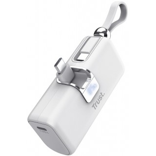 5000mAh Power bank - Trust PACTO White